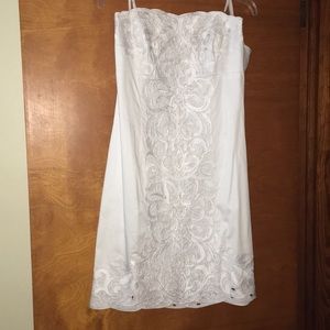 Short dress, worn for wedding